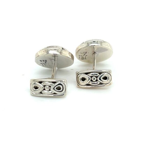 John Hardy Estate Mens Cufflinks Silver JH52 - Picture 7 of 8